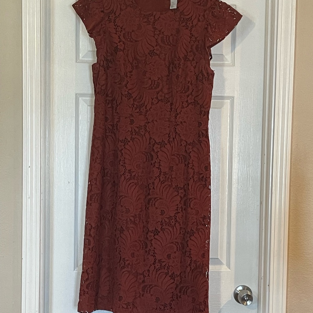 H&M Copper Lace Dress size 12